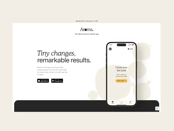 Atoms App — project screenshot