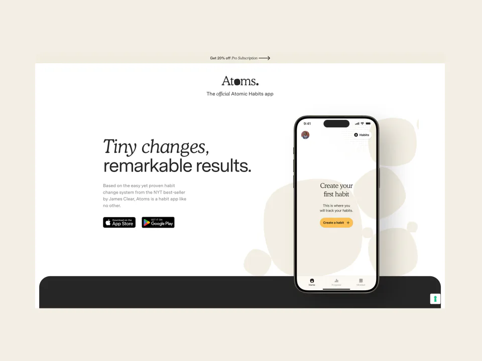 Atoms App — project screenshot