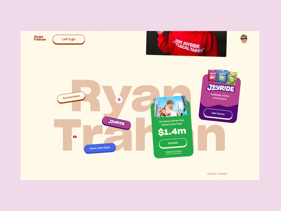 Ryan Trahan — project screenshot